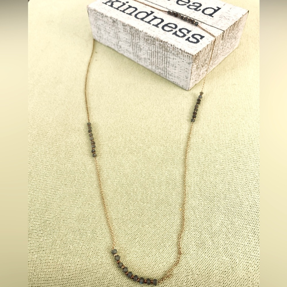 Gorjana Pyrite Rounds On Long Gold Chain Necklace — image 4 of 5